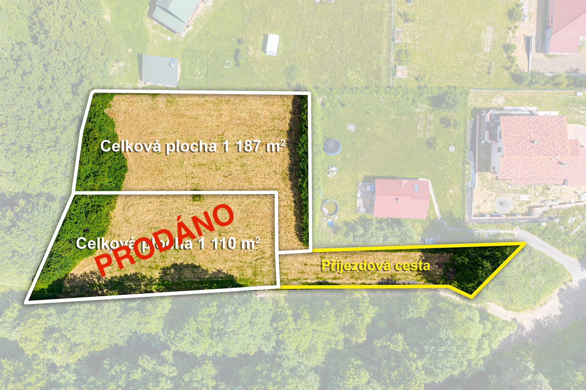 prodej pozemku v  Libži - 2.500,-/m2